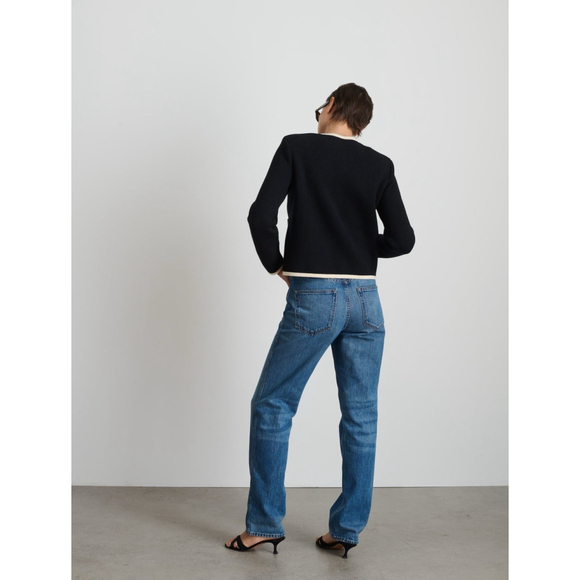 Alex Mill Paris Sweater Jacket Buttons Padded Business Career Office Siren Prep - Picture 3 of 10